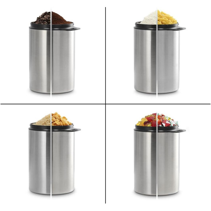 Контейнер для кави Xavax на 1 кг (з ложкою), нержавіюча сталь, герметичний, для зберігання кавових зерен