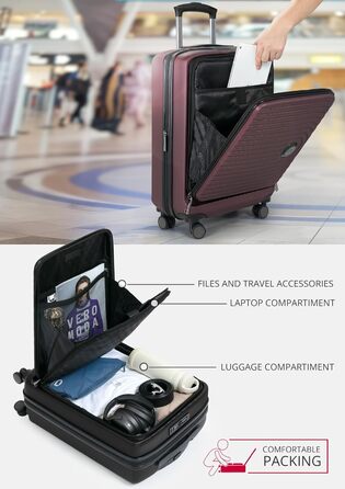 Чохол для багажу Hauptstadtkoffer Mitte - великий, жорсткий, з TSA, 4 колеса, 77 см, 130 літрів (Чорний)