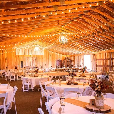 LED гірлянда GLUROO для вулиці, 7.6м, 12+1 G40 лампочки, вологостійка, тепле біле світло, для саду, вечірок