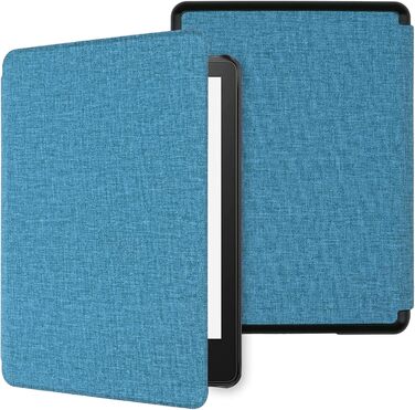 Чохол WALNEW для Kindle Paperwhite 11-го покоління (6.8 дюймів), синій, з функцією авто-сон/пробудження