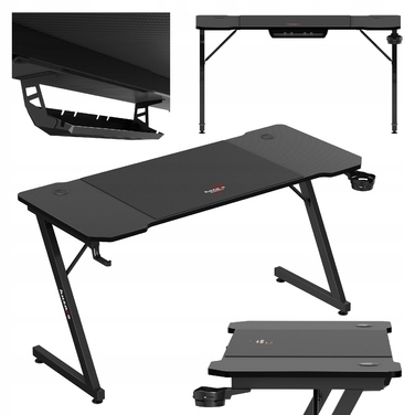 Ігровий стіл Huzaro Hero 3.3 RGB LED + килимок XXL