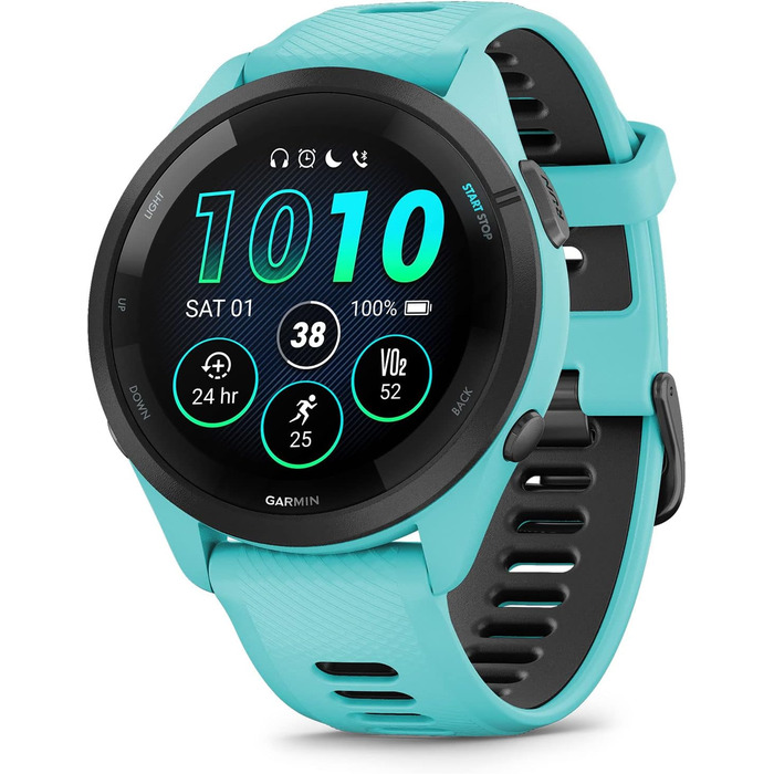 Garmin Forerunner 265 чорний/світло-сірий (46 мм, Aqua та чорний) - GPS годинник для бігу