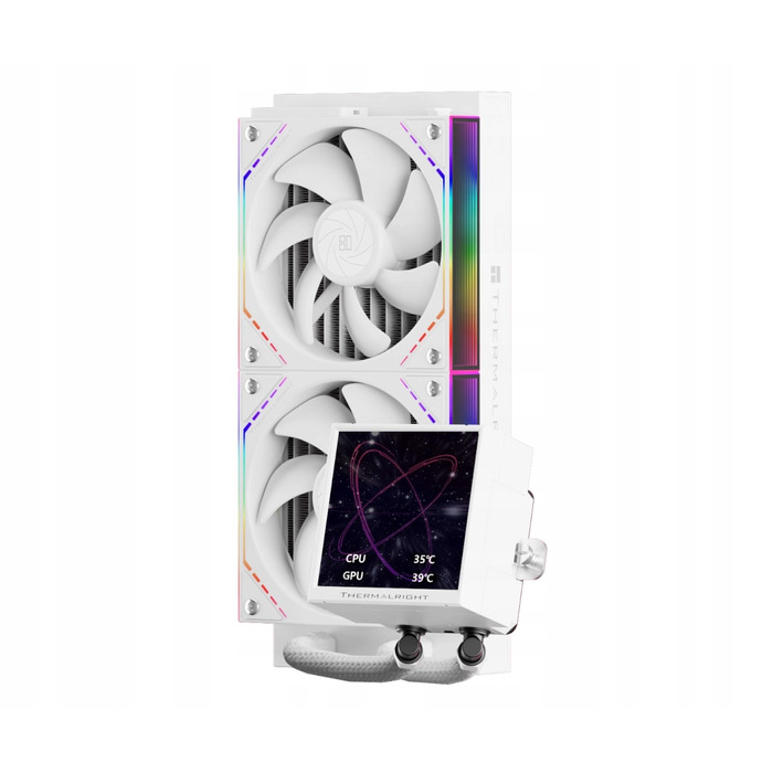 Система рідинного охолодження Thermalright Peerless Vision 240 ARGB 2x120мм, Біла