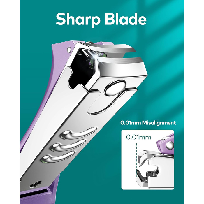 Професійний набір для манікюру MR.GREEN: кусачки для нігтів з пилкою, для жінок, чоловіків, дітей та літніх людей, фіолетовий колір, подарункова упаковка