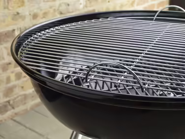 Вугільний гриль Weber Compact Kettle 47 см, чорний, кришка, чохол, комплект із стартером Rapidfire