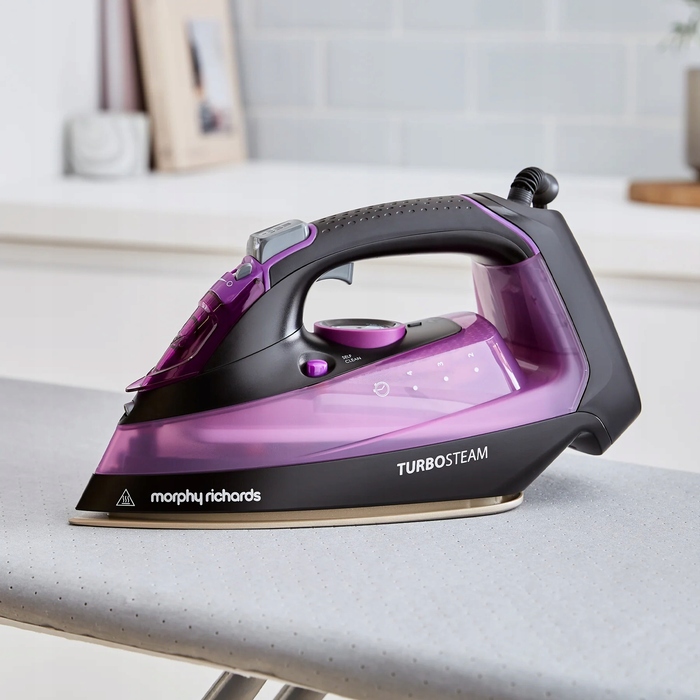 Парова праска Morphy Richards Turbosteam 2800 Вт, фіолетова