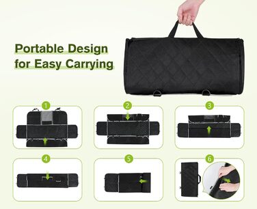 Pecute Car Seat Cover for Dogs - Waterproof & Scratch-Resistant, 136x146cm, with Side Protection & Window, Black Luxury Thick Seat Protector