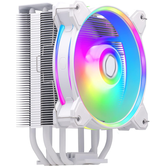 Cooler Master Hyper 212 Halo White - Кулер для CPU з RGB підсвічуванням, чорний, LGA1700/AM5