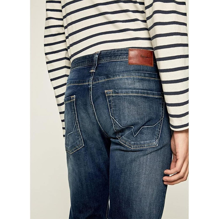 Джинси чоловічі Pepe Jeans Kingston Zip, сині (Denim-z45), 32W/32L