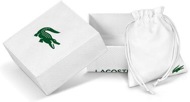 Браслет Lacoste MetroPole з застібкою-кнебелем. З візерунком petit piqué. Срібний, для чоловіків та жінок