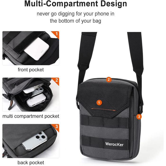 Поясна сумка Bauchtasche для чоловіків та жінок, спортивна сумка через плече, фанні-пак для активного відпочинку, подорожей, спорту та прогулянок (сірий)