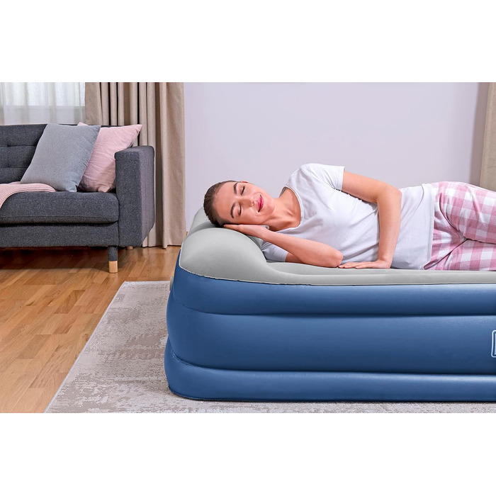 Надувний матрац Bestway TriTech Vento Double XL з електронасосом 203x152x46 см