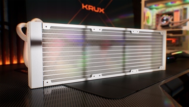 Рідинне охолодження AIO KRUX HydroGlance 360 ARGB LCD White, LCD-дисплей