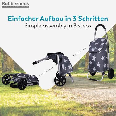 Складаний візок для покупок Rubberneck - легкий та місткий