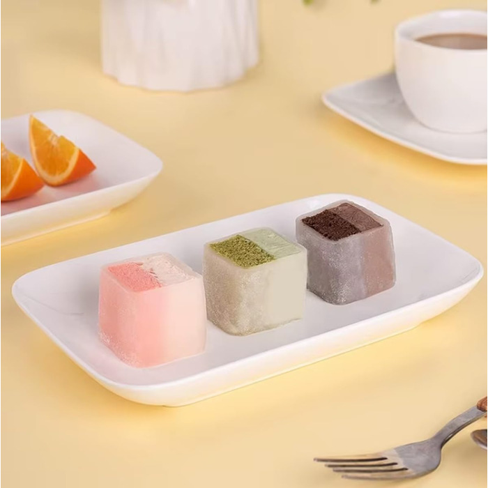 Набір з 2 сервірувальних тарілок Provance 25x14,5 см, кераміка, білий колір - для закусок, десертів, суші, салатів