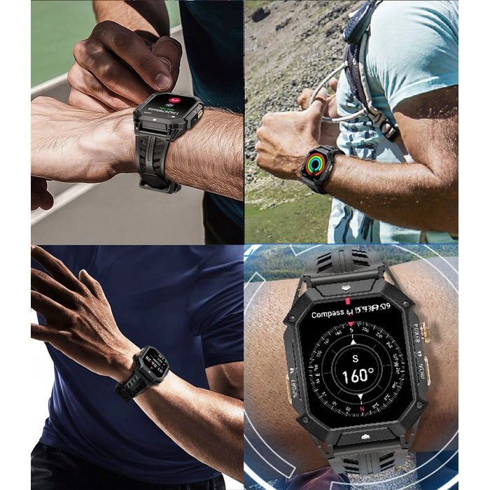 Чоловічий смартгодинник Smart-Trend F249B, чорний