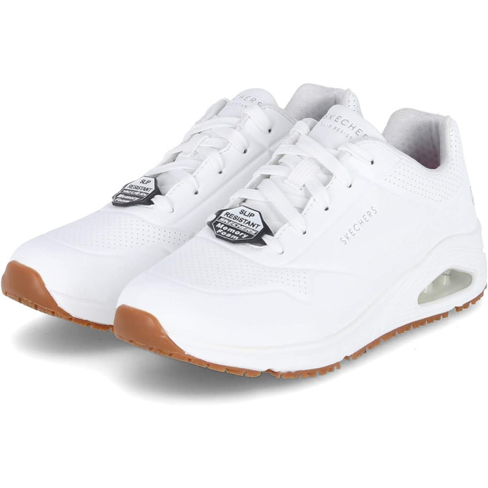 Черевики Skechers UNO SR для жінок, робочі кросівки, білі, синтетика (35.5 EU)
