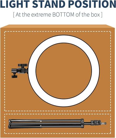NEEWER Ringlicht RP20-B 20 дюймів LED кільцеве світло з триподом та тримачем для телефону, 44 Вт, 3200K-5600K, з акумулятором, USB, для макіяжу, татуювань, вій, YouTube, TikTok, відеозйомки