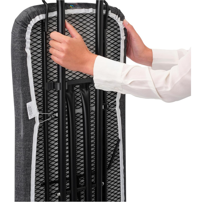Прасувальна дошка Brabantia Jeansschwarz 124 x 45 см з підставкою для станції пари