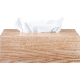 Blomus Cosmetic Tissue Box -WILO- made of wood, box for cosmetics & tissues, refillable tissue box, tissue box, oak (rectangular) (66437)