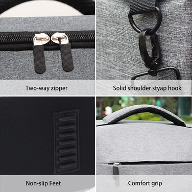 Сумка для камери HIUOUIH: фотосумка для DSLR/SLR камер, 26 x 19 x 15 см, сіра