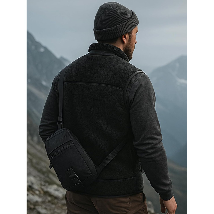 Обогрівальний жилет LABEWVI для жінок та чоловіків з акумулятором 10000mAh, USB, чорний