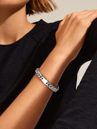 Чоловіча ланцюжок Panzerkette Miami з нержавіючої сталі Bestyle, 21 см, 9 мм | з подарунковою коробкою