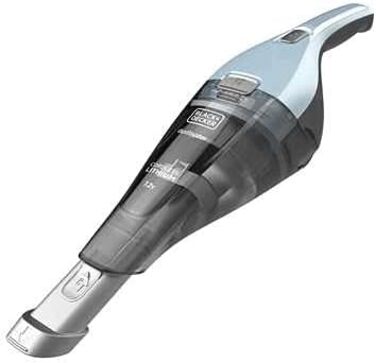 Акумуляторний пилосос ручний BLACK+DECKER Dustbuster 7.2V NVC215W блакитний: безмішковий, бездротовий, з насадкою та зарядним пристроєм