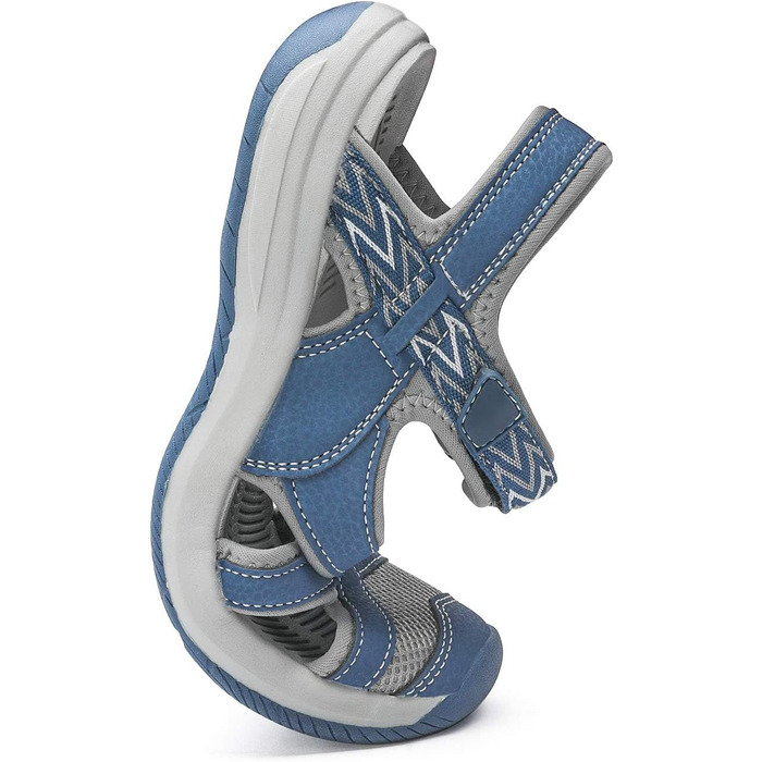 Сандалі жіночі DREAM PAIRS Outdoor для трекінгу та прогулянок, сині, 38 EU, з TPR підошвою та EVA устілкою