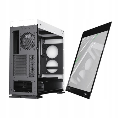 Ігровий корпус для ПК Tower ATX Midi White Coil, загартоване скло, USB