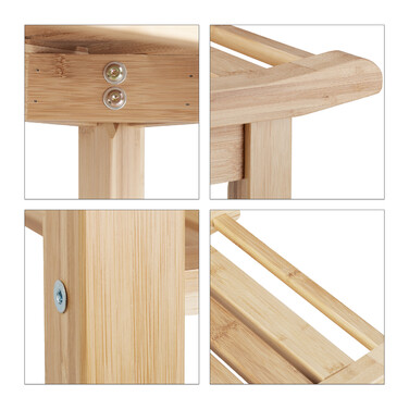 Relaxdays Bamboo Bathroom Bench