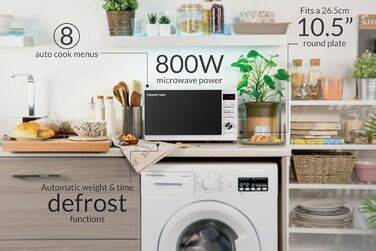 Мікрохвильова піч Russell Hobbs RHM2079A, 20 л, 800 Вт, біла