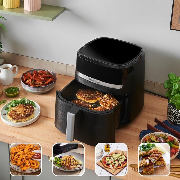 Фритюрниця Russell Hobbs SatisFry XXL 8.3л з Rapid AirFryer: 9 програм, без олії, сенсорний екран, гриль, випічка