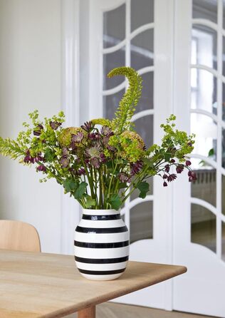 Ваза Kähler Omaggio, оригінальний дизайн, ручне розпису, блакитна, H20 см