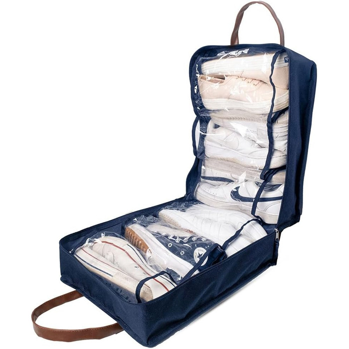 Shoe Bag for Travel, Portable Shoe Organizer, Storage Bag, Shoe Bag for Women and Men, Multicolor, Dark Blue