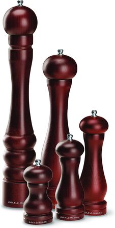 Мельниця для перцю Cole & Mason Forest Capstan, темне дерево, 300 мм, Precision+, 1 шт.