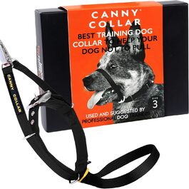 Canny Collar нашийник для собак середніх порід, анти-затяжний, з м'якою підкладкою, чорний, розмір 3