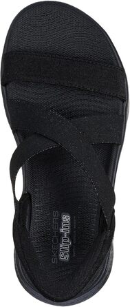 Сандалі жіночі Skechers Go Walk Flex Glimmer Up Slip-ins чорні 41 EU - зручні та практичні