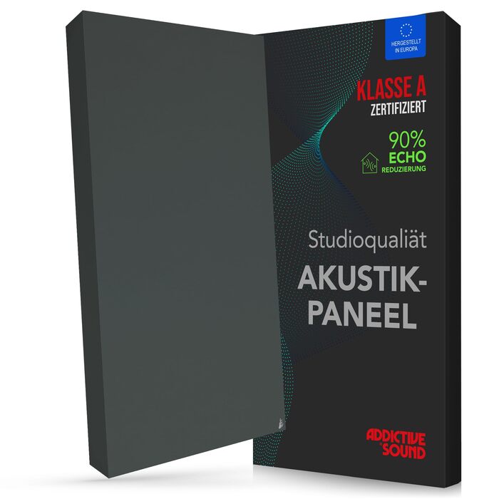 Акустична панель Addictive Sound Schallabsorber Wand Premium для стін та стелі, клас поглинання A, 100x50x11 см, Burgundy/Anthrazit