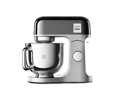Кухонна машина Kenwood kMix Editions KMX760BC, 1000 Вт, чаша 5 л з нержавіючої сталі, металевий корпус, набір для кондитерських виробів та захист від бризок, Антрацит