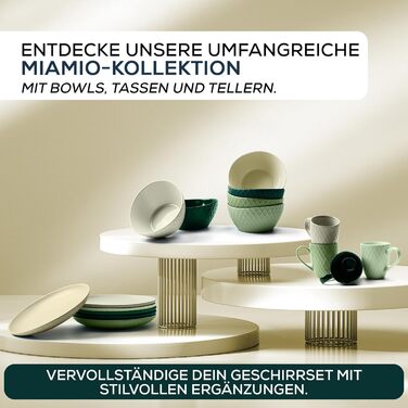 Набір мисок Miamio Palmanova (зелений) – 6 шт. по 800 мл – сучасний дизайн