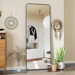 Koonmi Rounded Corner Full-Length Standing Mirror