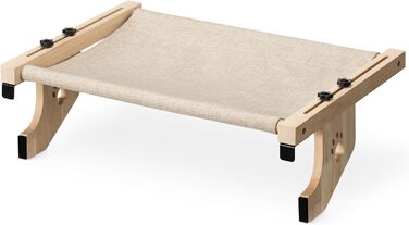 Navaris Cat Hammock for Windowsill - Cozy Lounger - Window Perch Cat Bed - Window Sill Lounger for up to 14 kg - Tool-Free Assembly