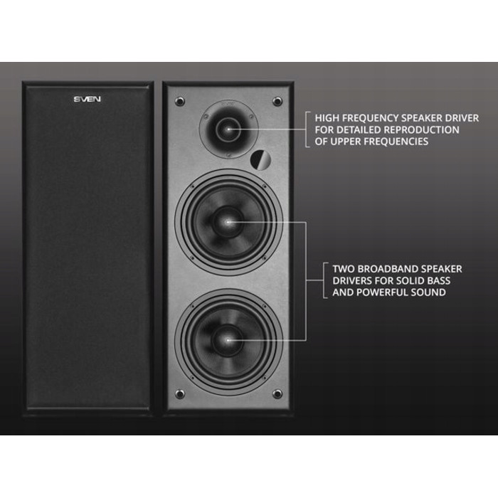 Акустична система SVEN MC-25 2.0 (150 Вт) — двосмугові колонки для телевізора з HDMI, Bluetooth та оптичним входом