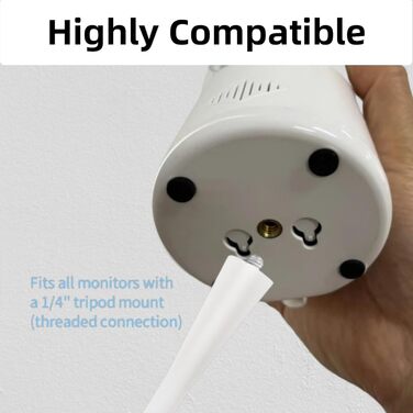 Дзеркало-тримач для дитячого монітора Lonnky 7.1' - сумісний з Vtech, Eufy, ANMEATE та іншими моделями, гнучкий кріплення для ліжечка та стіни, без інструментів