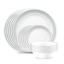 Сервіз столовий Corelle Mystic Gray на 6 осіб, 18 предметів, скло, сірий колір, стійкий до сколів