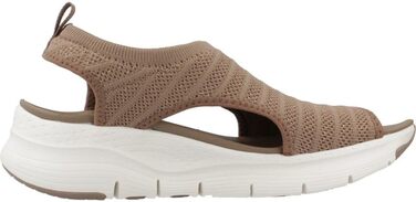 Skechers Arch Fit City Catch – жіночі сандалі Mokka Mylar Strick, 35 EU (з підтримкою стопи)