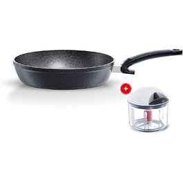Сковорода Fissler Adamant Comfort 28 см, алюмінієва, антипригарна, стійка до подряпин, для індукції + подрібнювач Finecut