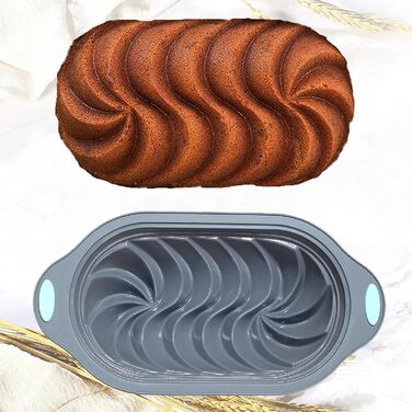 Tongde 4-Piece Silicone Loaf Pan Set for Baking Bread, Non-Stick Kitchen Oven Bread Mold, Perfect for Banana Bread, Sandwich Bread, Pound Cake, and Meatloaf, 6 Cup, Grey