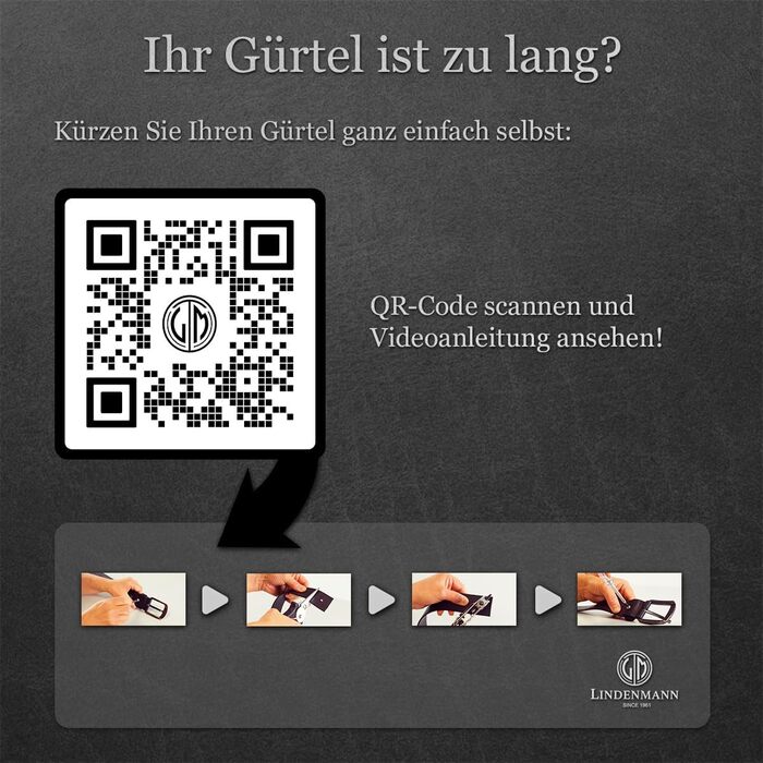 Чоловічий шкіряний ремінь Lindenmann, ширина 40 мм, повноецінна шкіра, чорний колір, розмір 95 см, довжина 110 см